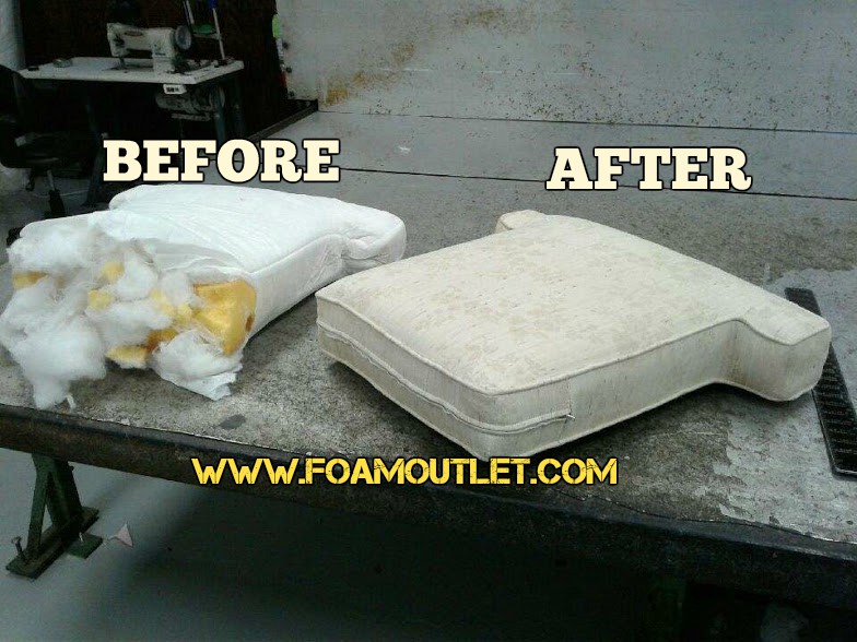 Couch Cushions - Before & After
