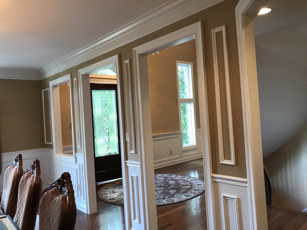 Painted Wainescoting and Trim